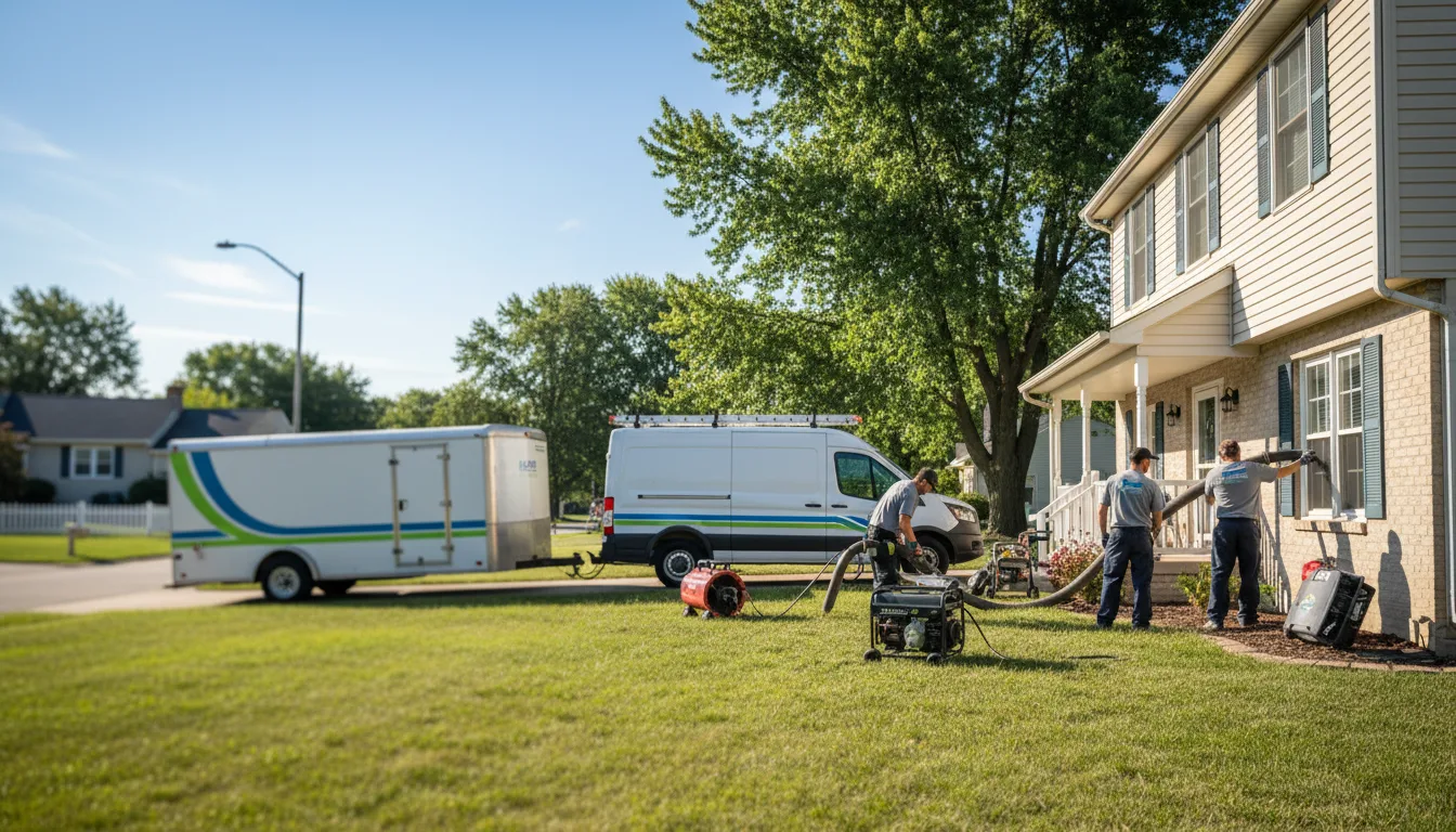 Flooded Basement Restoration And Cleanup With Repair in Metamora, OH near me